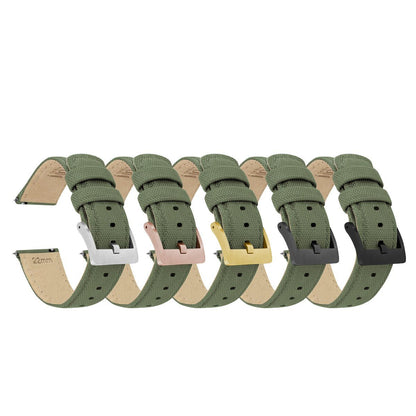 Army Green | Sailcloth Quick Release - Barton Watch Bands