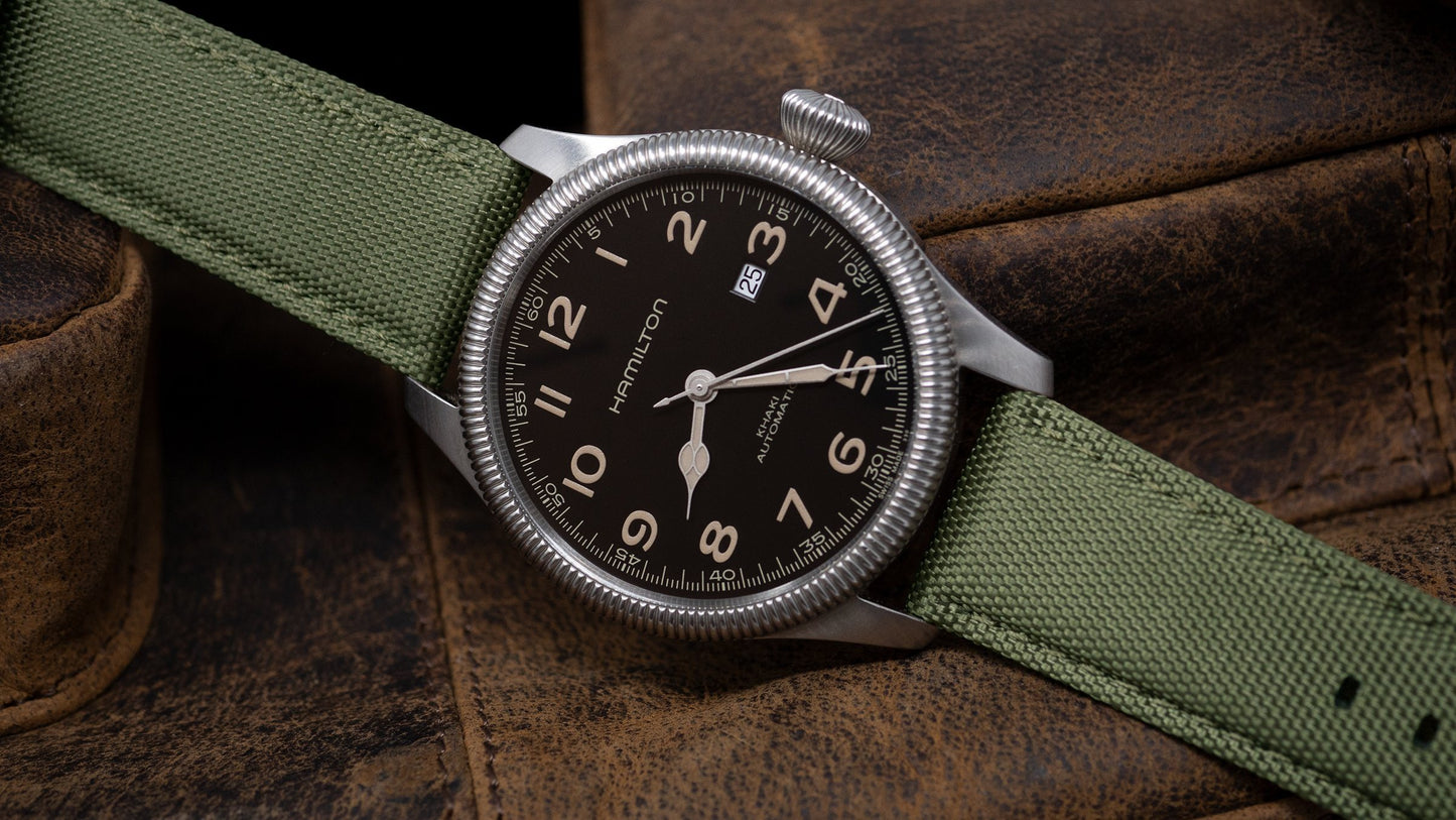 Army Green | Sailcloth Quick Release - Barton Watch Bands