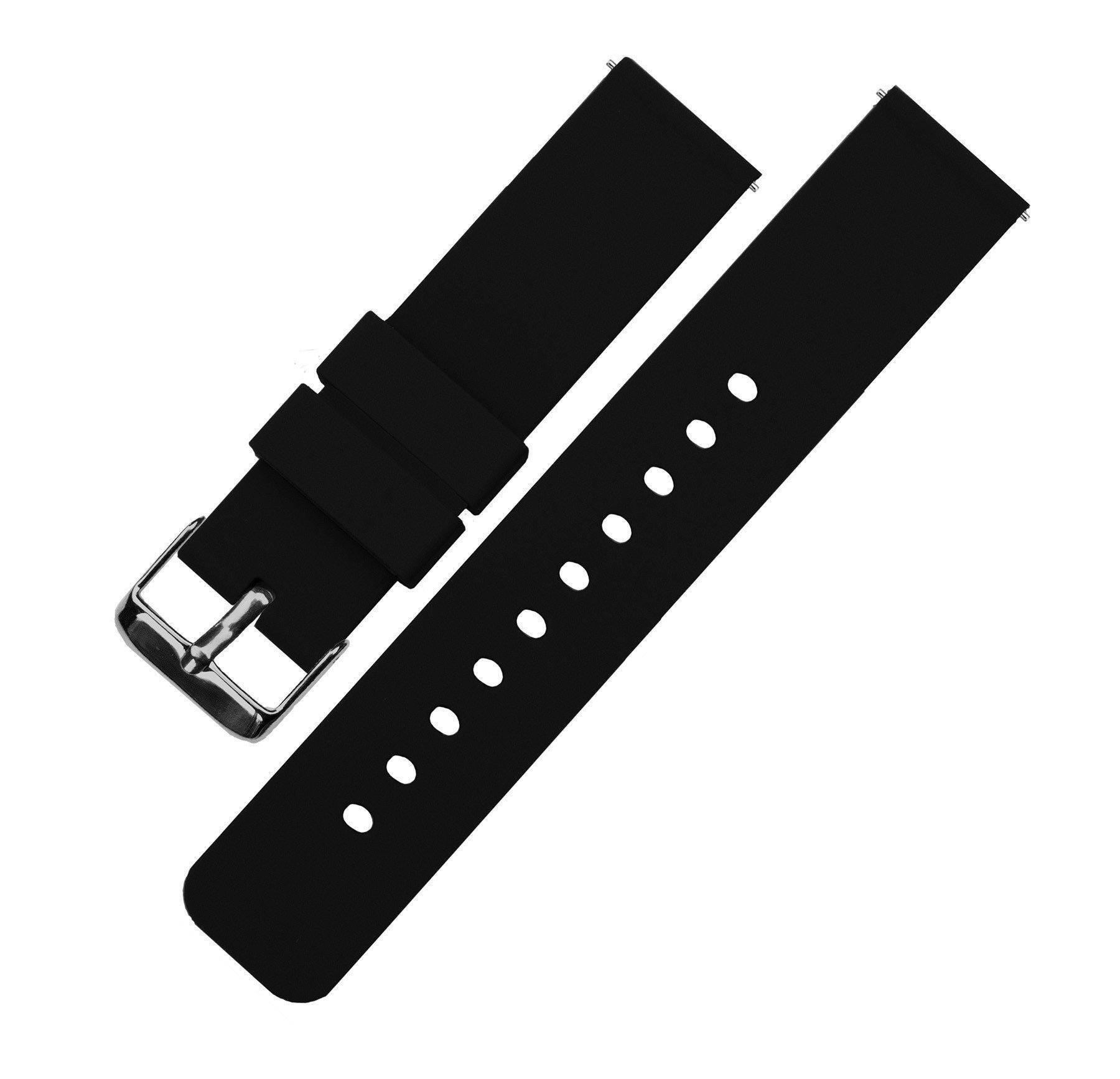 black metal watch strap