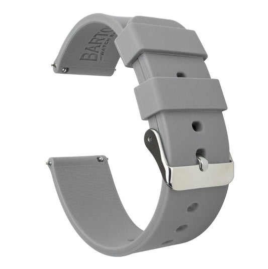 Cool Grey | Soft Silicone - Barton Watch Bands