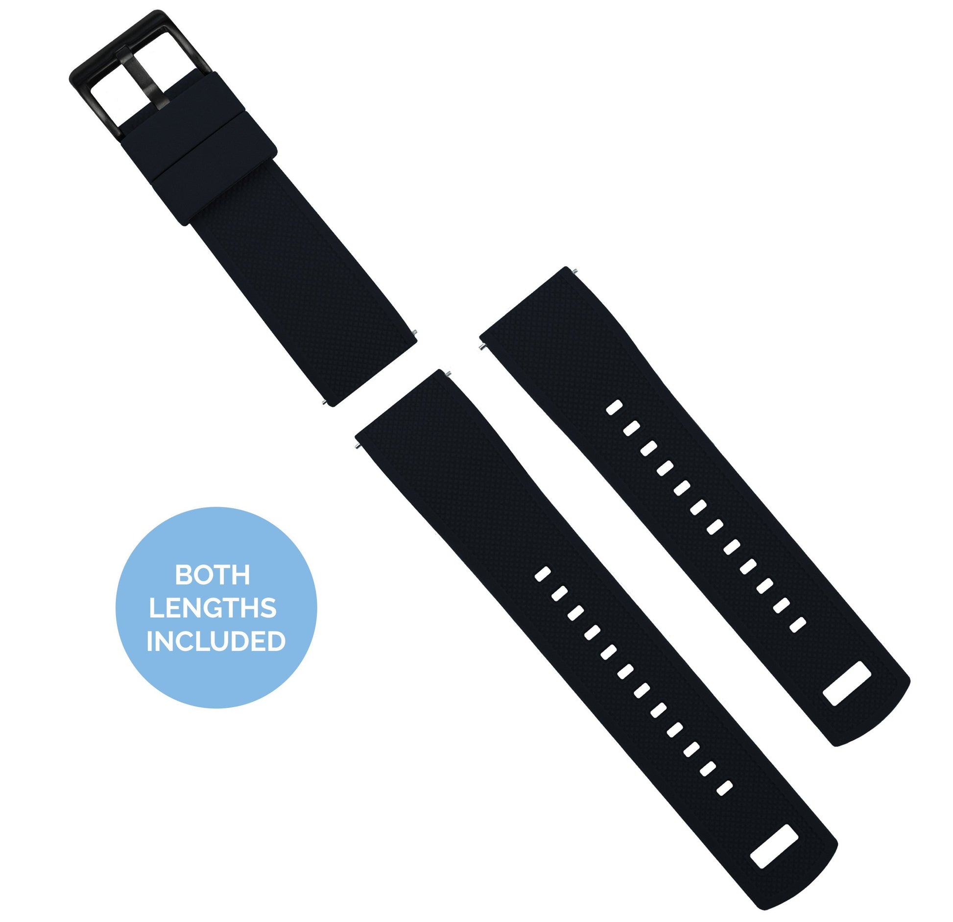 Fossil Gen 5 | Elite Silicone | Black Top / Yellow Bottom - Barton Watch Bands