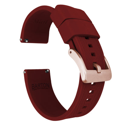 Fossil Gen 5 | Elite Silicone | Crimson Red - Barton Watch Bands