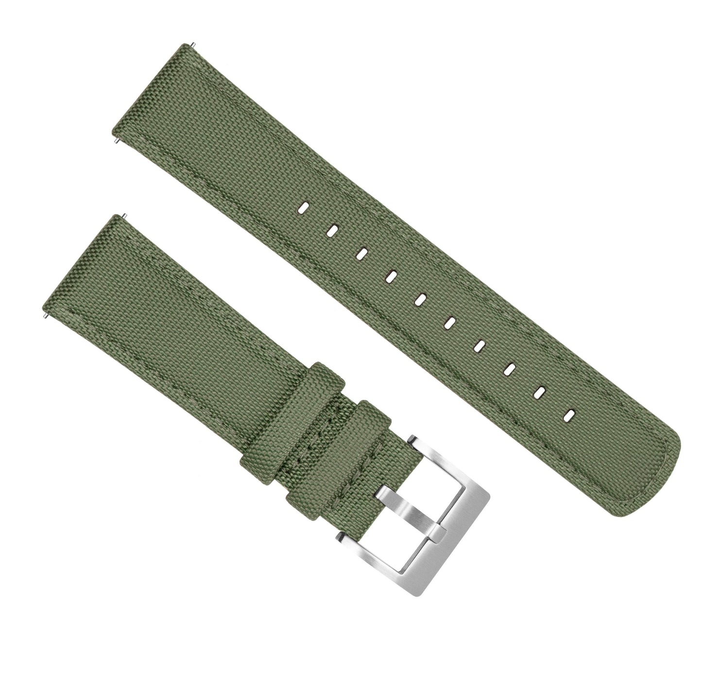 Fossil Gen 5 | Sailcloth Quick Release | Army Green - Barton Watch Bands