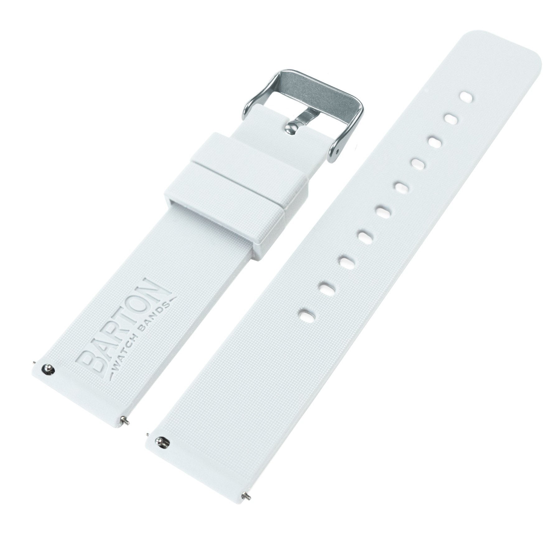 Fossil Gen 5  | Silicone | White - Barton Watch Bands