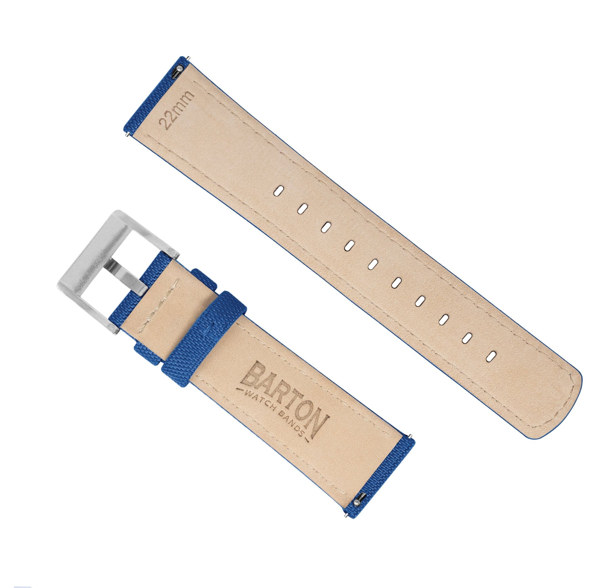 Fossil Q | Sailcloth Quick Release | Royal Blue - Barton Watch Bands