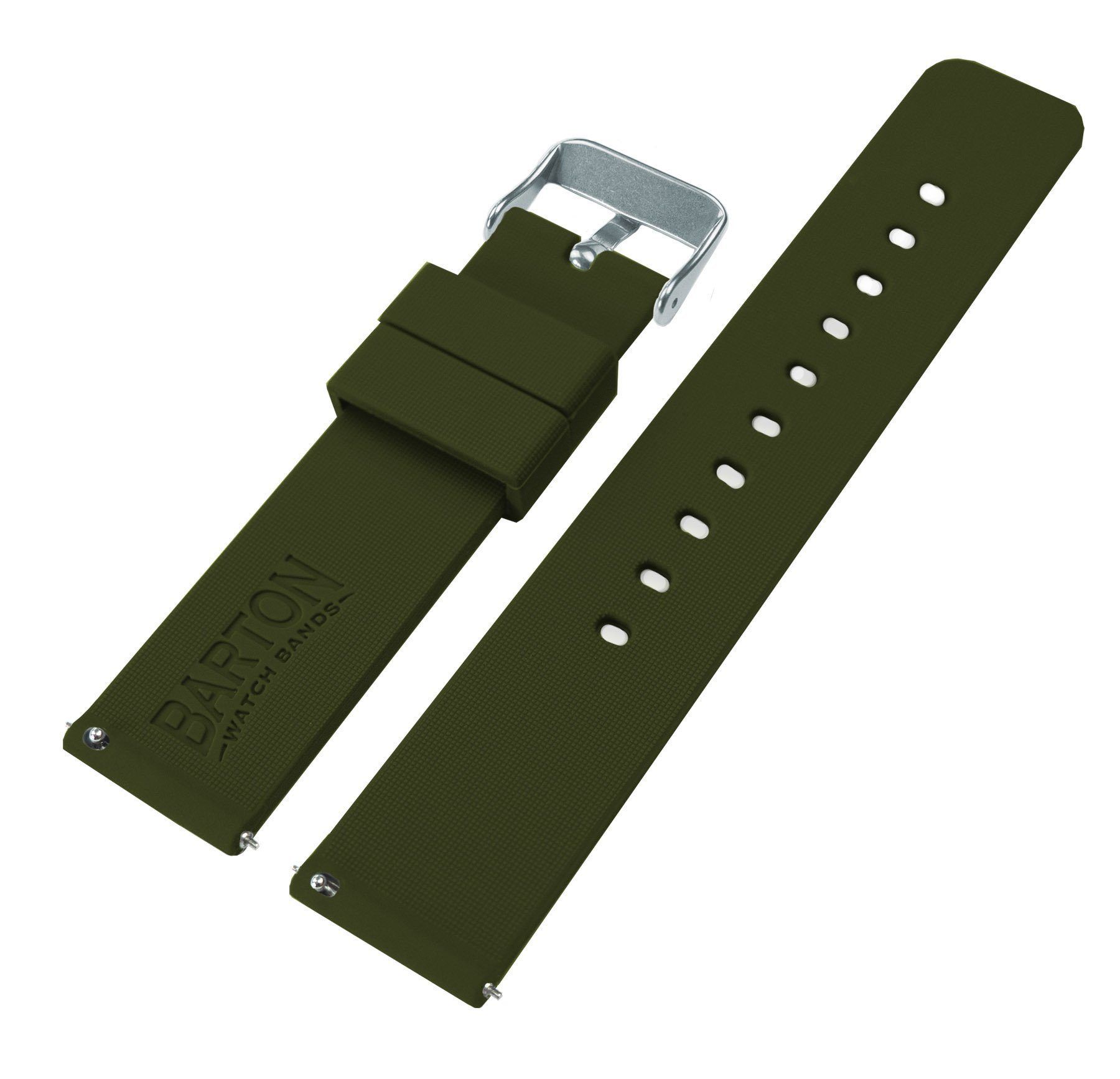 Fossil Q | Silicone | Army Green - Barton Watch Bands