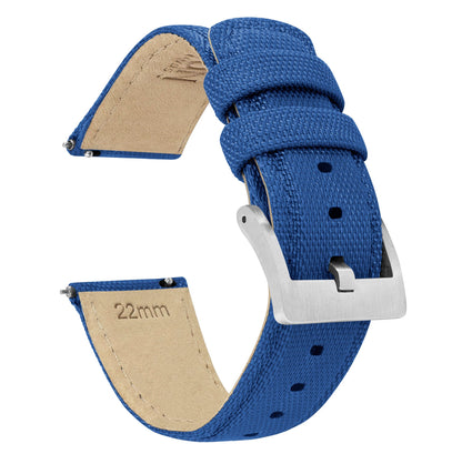 Gear S2 Classic | Sailcloth Quick Release | Royal Blue - Barton Watch Bands