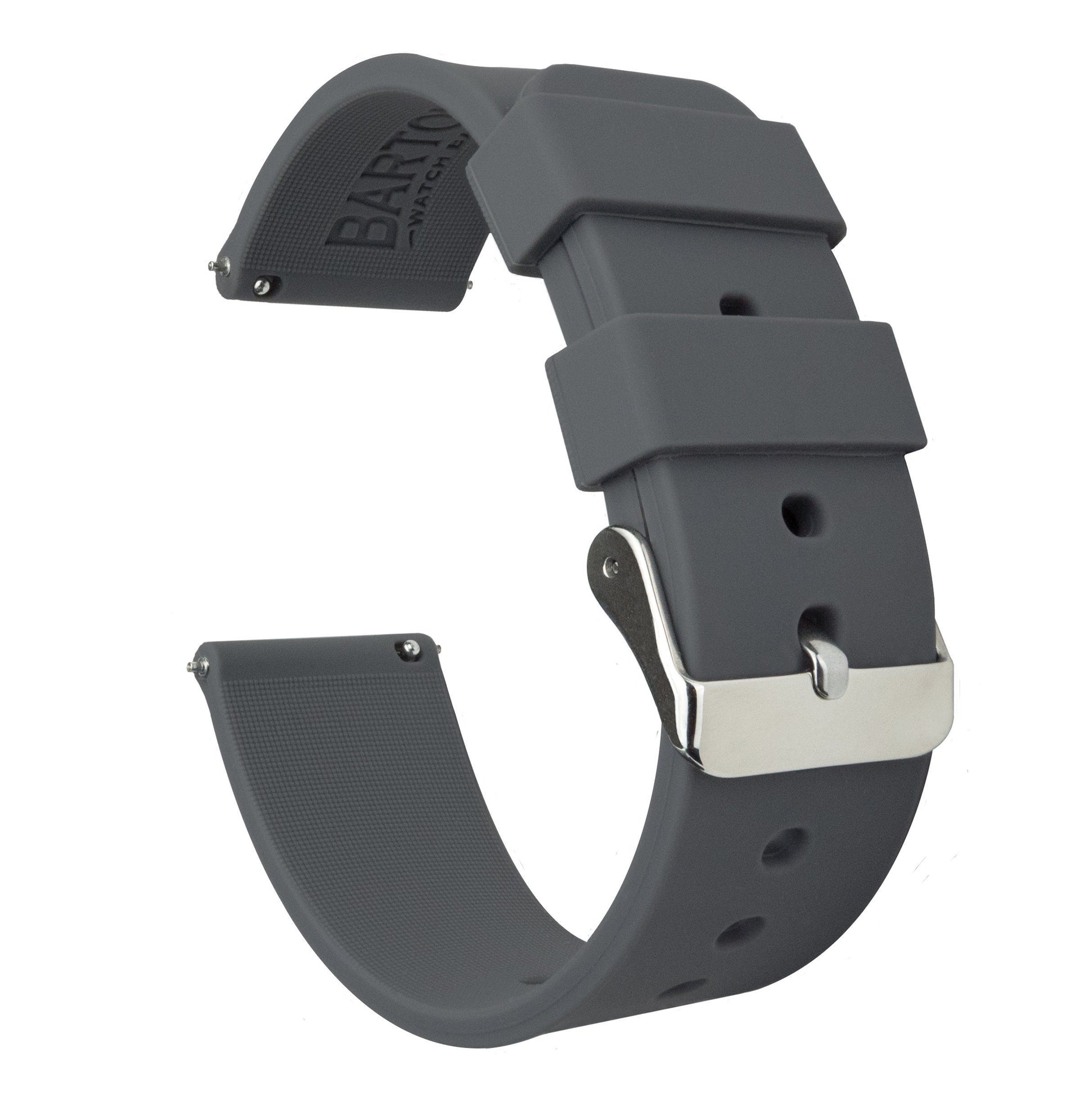 Gear S2 Classic  | Silicone | Smokey Grey - Barton Watch Bands