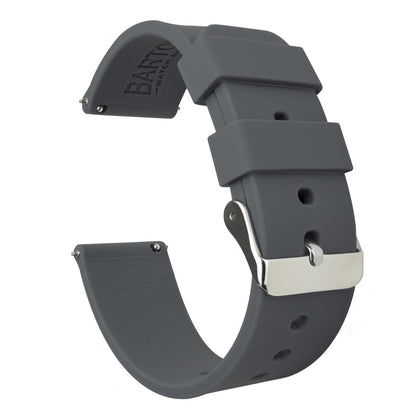 Gear S2 Classic  | Silicone | Smokey Grey - Barton Watch Bands