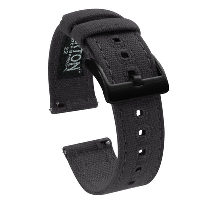 Gear S2 Classic | Smoke Grey Canvas - Barton Watch Bands