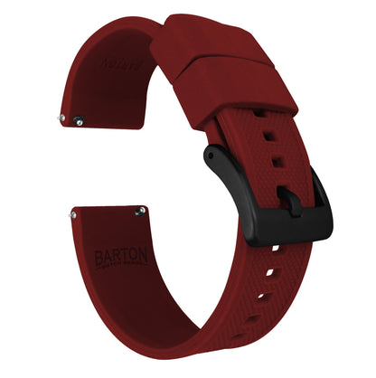 Gear S3 Classic & Frontier | Elite Silicone | Crimson Red - Barton Watch Bands