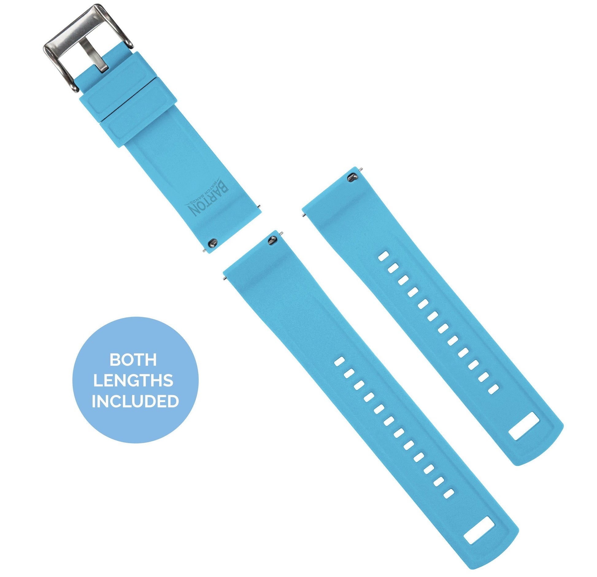 Gear S3 Classic & Frontier | Elite Silicone | Flatwater Blue - Barton Watch Bands