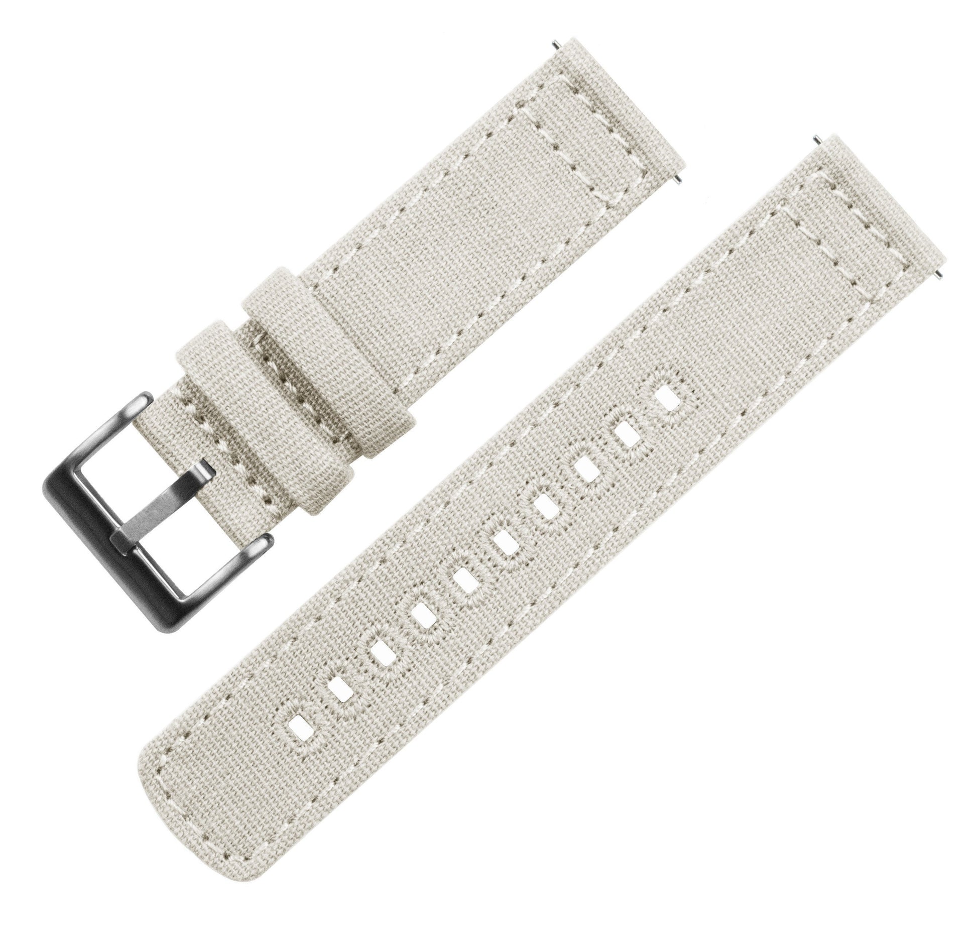 Gear S3 Classic &  Frontier | Linen White Canvas - Barton Watch Bands