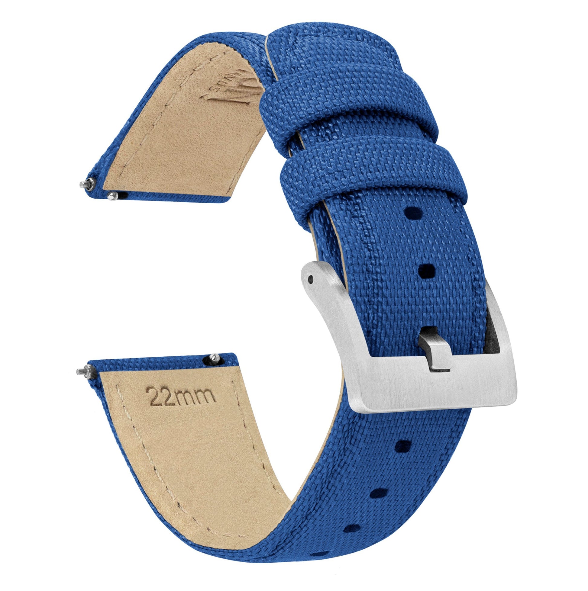 Gear S3 Classic & Frontier | Sailcloth Quick Release | Royal Blue - Barton Watch Bands