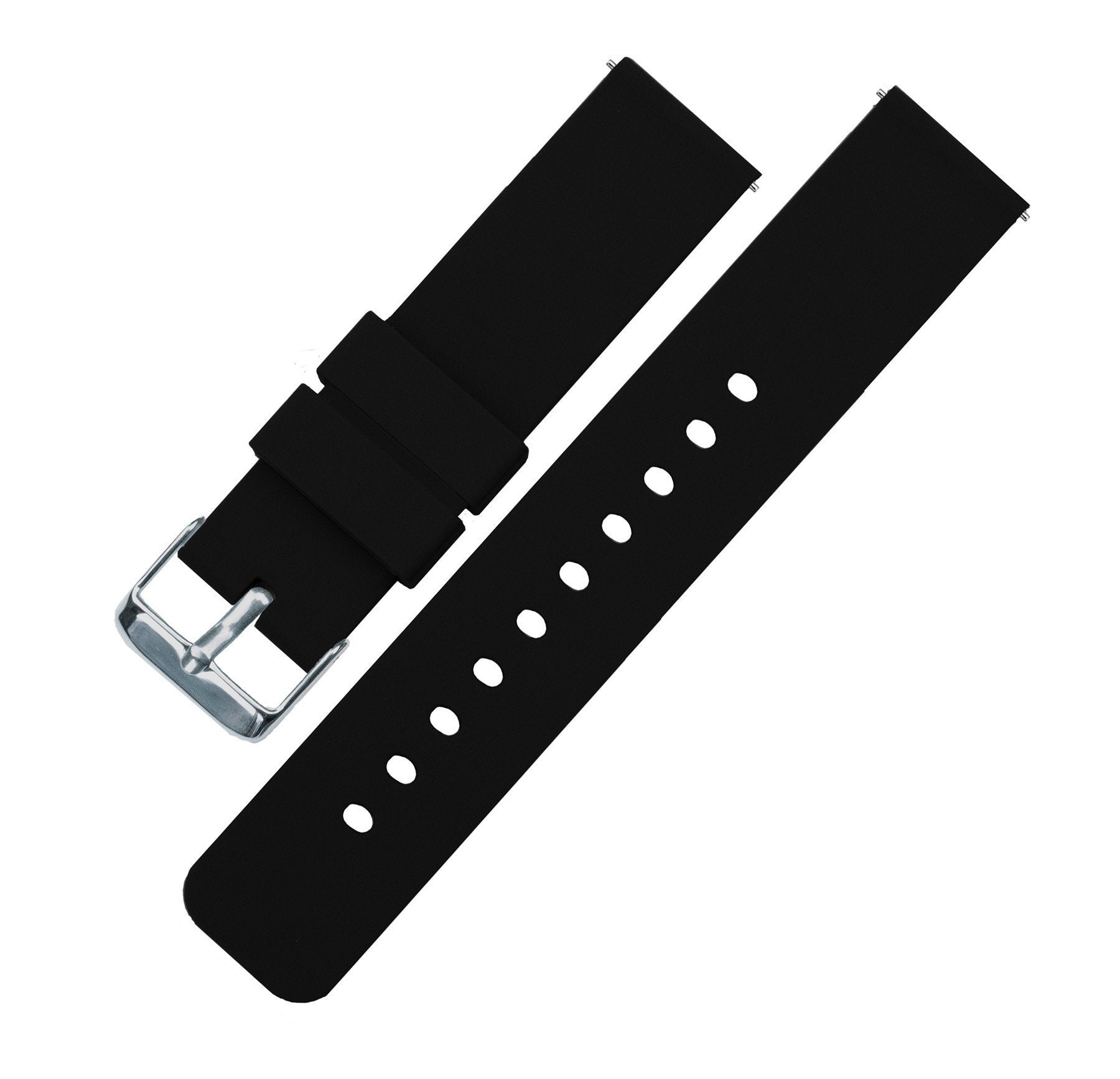 Gear S3 Classic & Frontier | Silicone | Black - Barton Watch Bands