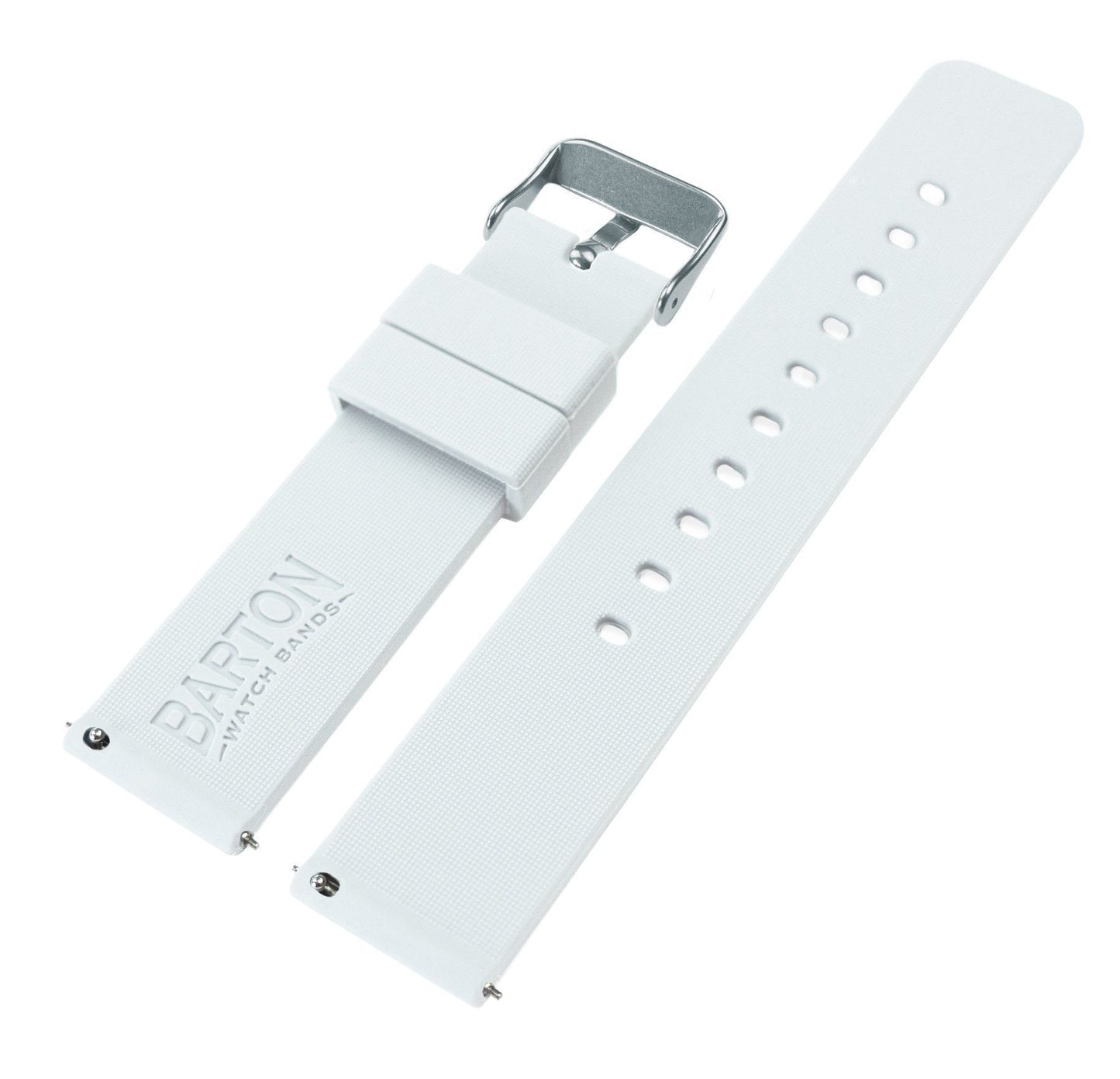 Gear S3 Classic & Frontier  | Silicone | White - Barton Watch Bands
