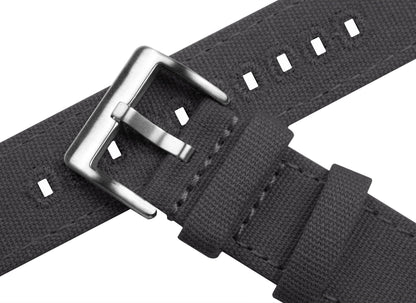 Gear S3 Classic &  Frontier | Smoke Grey Canvas - Barton Watch Bands