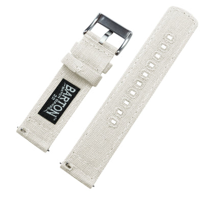 Gear Sport | Linen White Canvas - Barton Watch Bands