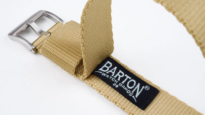Khaki Tan | Elite Nylon NATO Style - Barton Watch Bands