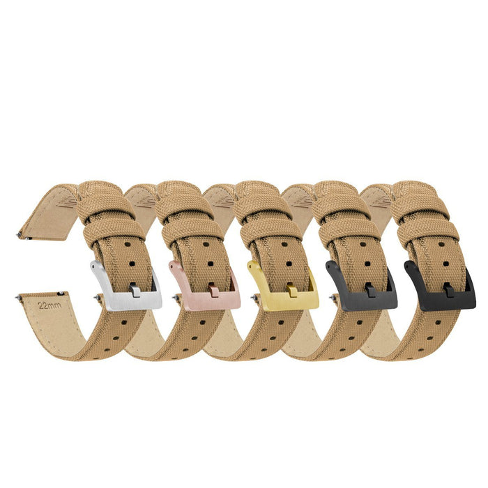 Khaki Tan | Sailcloth Quick Release - Barton Watch Bands