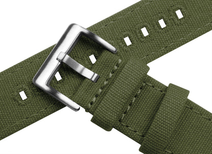 Moto 360 Gen2 | Army Green Canvas - Barton Watch Bands