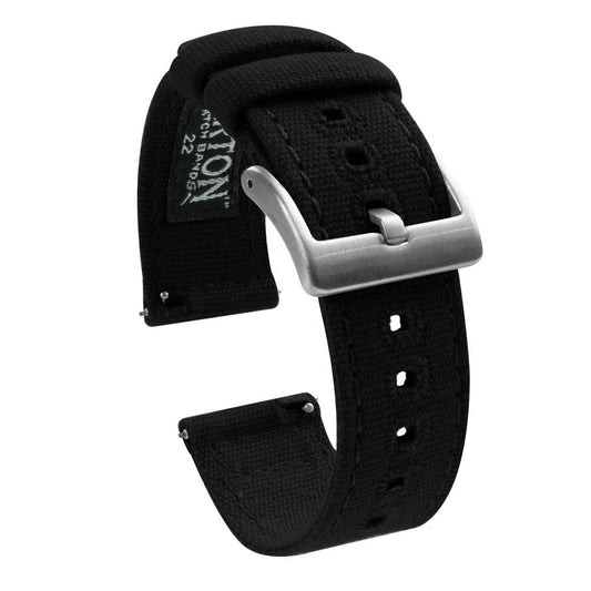 Moto 360 Gen2 | Black Canvas - Barton Watch Bands