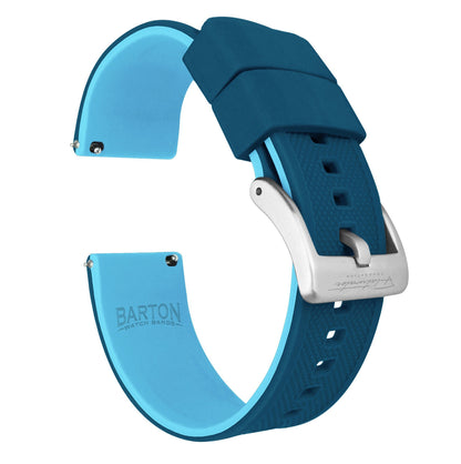 Moto 360 Gen2 | Elite Silicone | Flatwater Blue - Barton Watch Bands