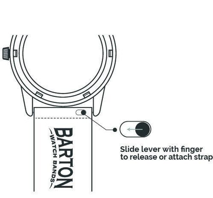 Moto 360 Gen2 | Silicone | Black - Barton Watch Bands