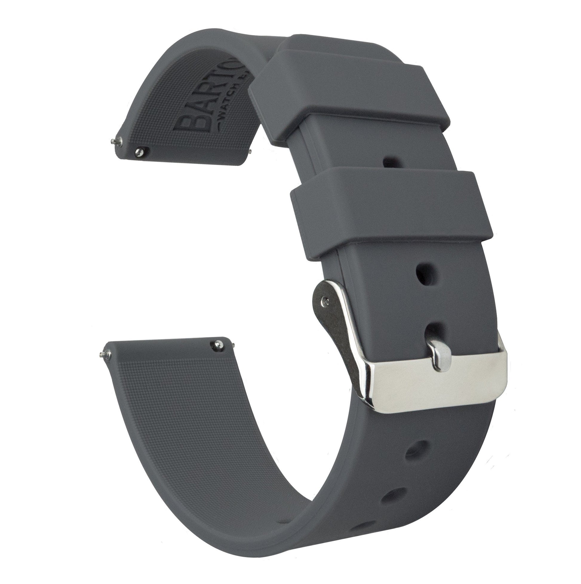 Moto 360 Gen2 | Silicone | Smokey Grey - Barton Watch Bands