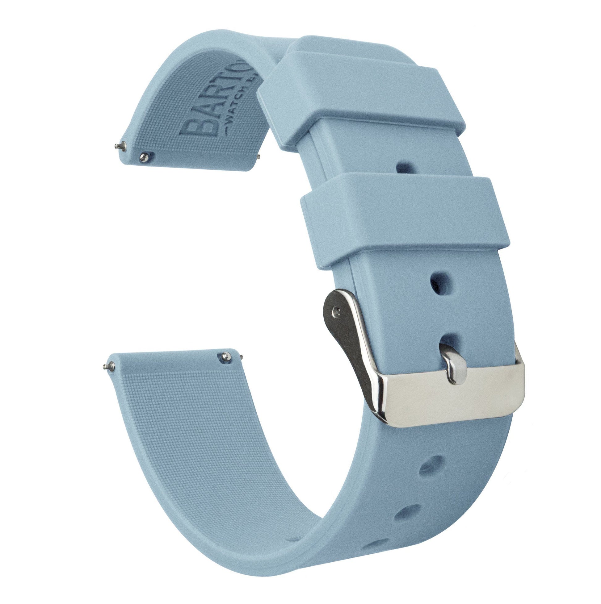 Moto 360 Gen2 | Silicone | Soft Blue - Barton Watch Bands