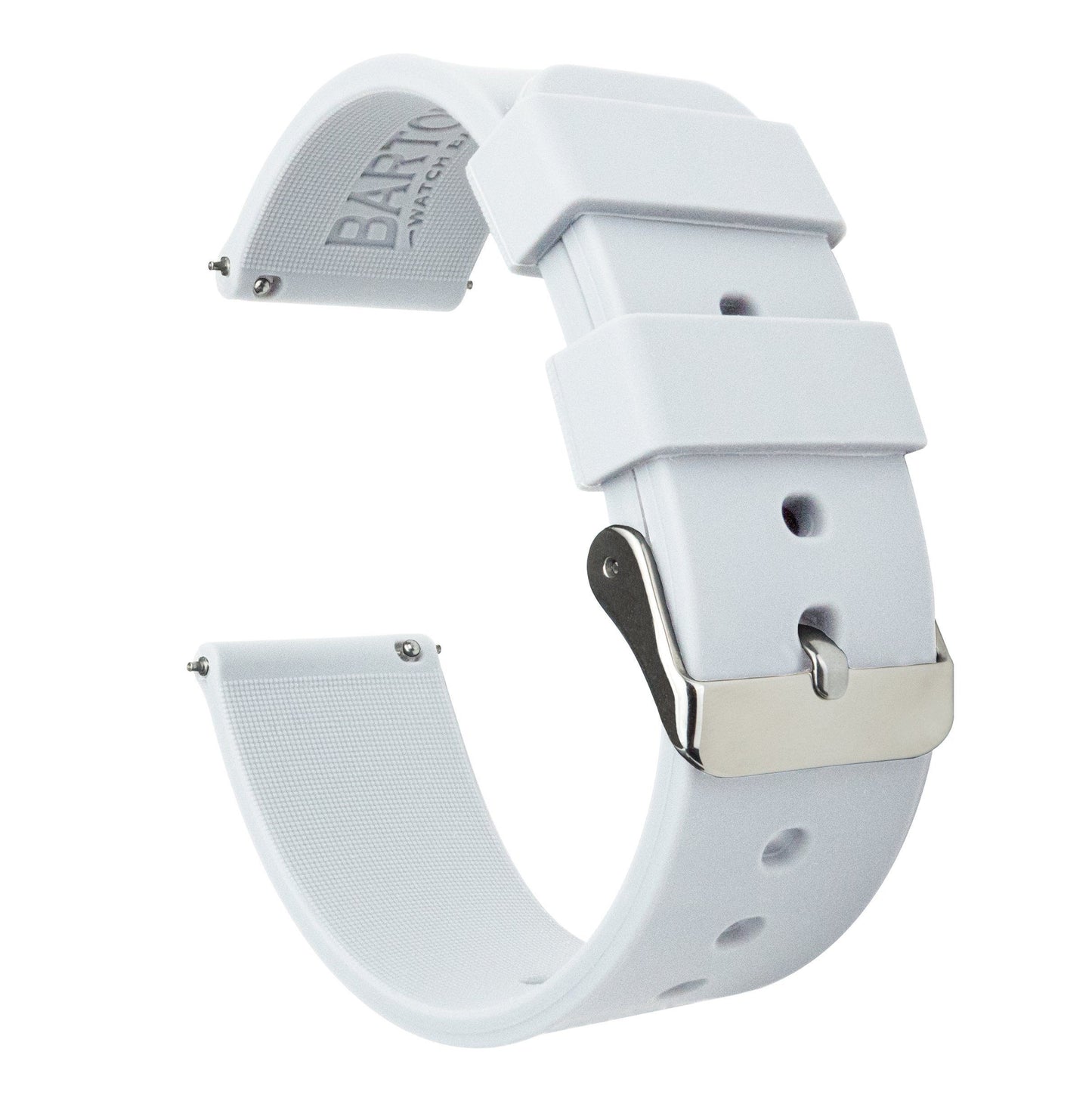 Moto 360 Gen2 | Silicone | White - Barton Watch Bands