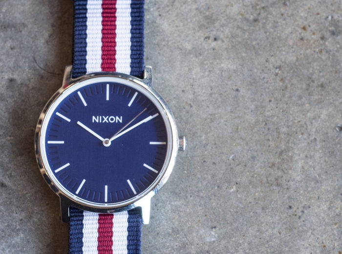 Navy, Crimson & Ivory | Nylon NATO® style - Barton Watch Bands