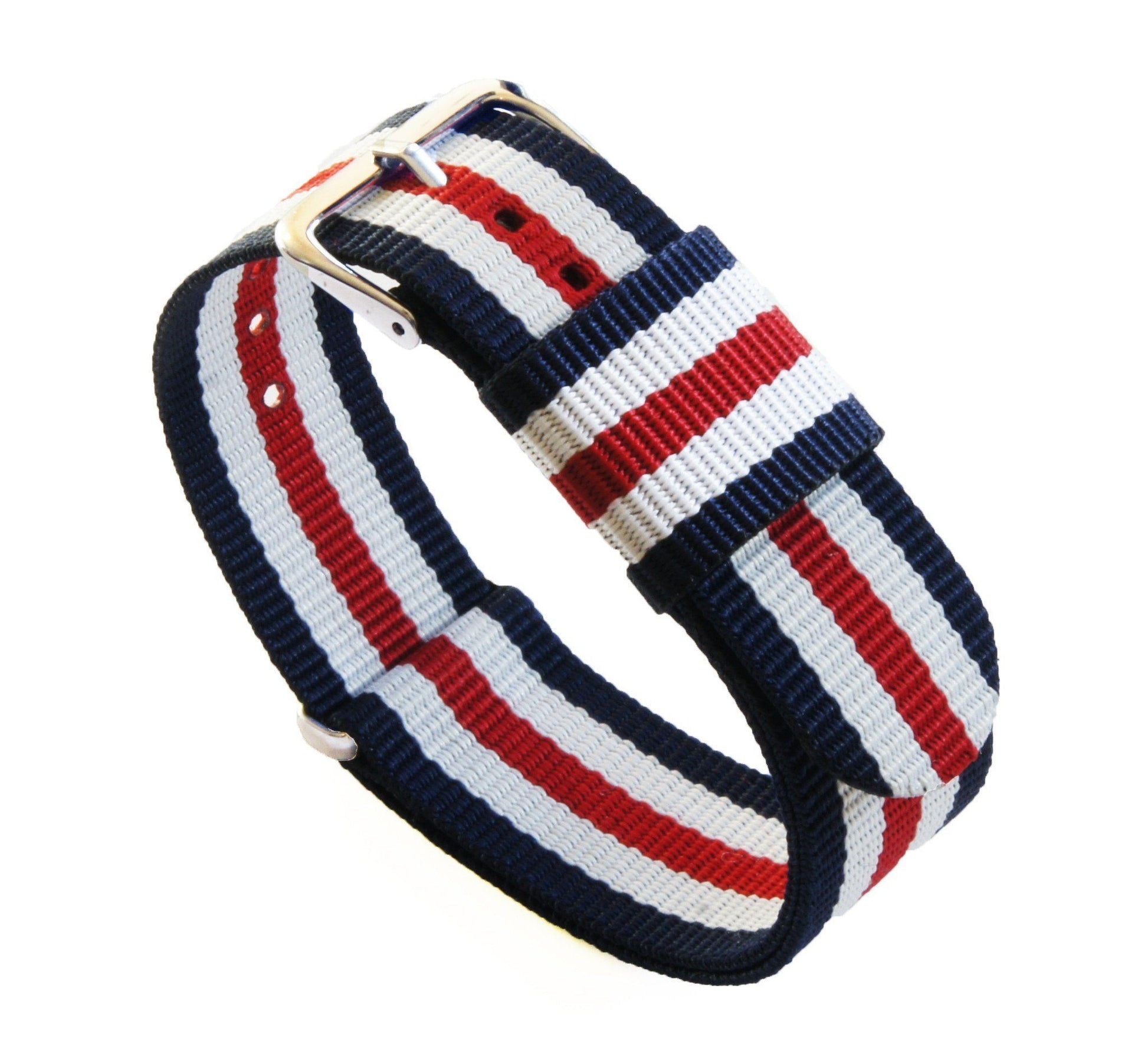 Navy, Crimson & Ivory | Nylon NATO® style - Barton Watch Bands