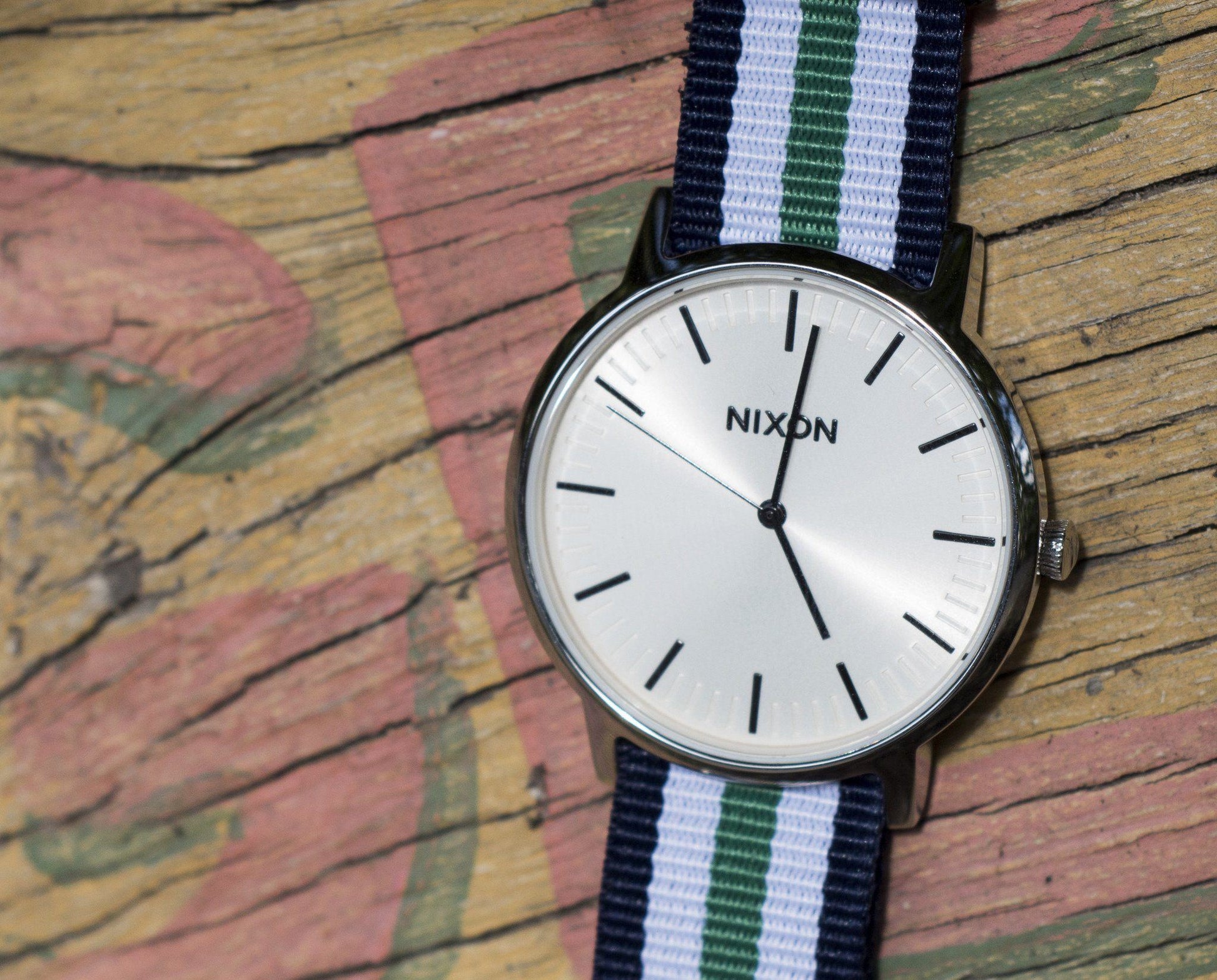 Navy, Shamrock & Ivory | Nylon NATO Style - Barton Watch Bands
