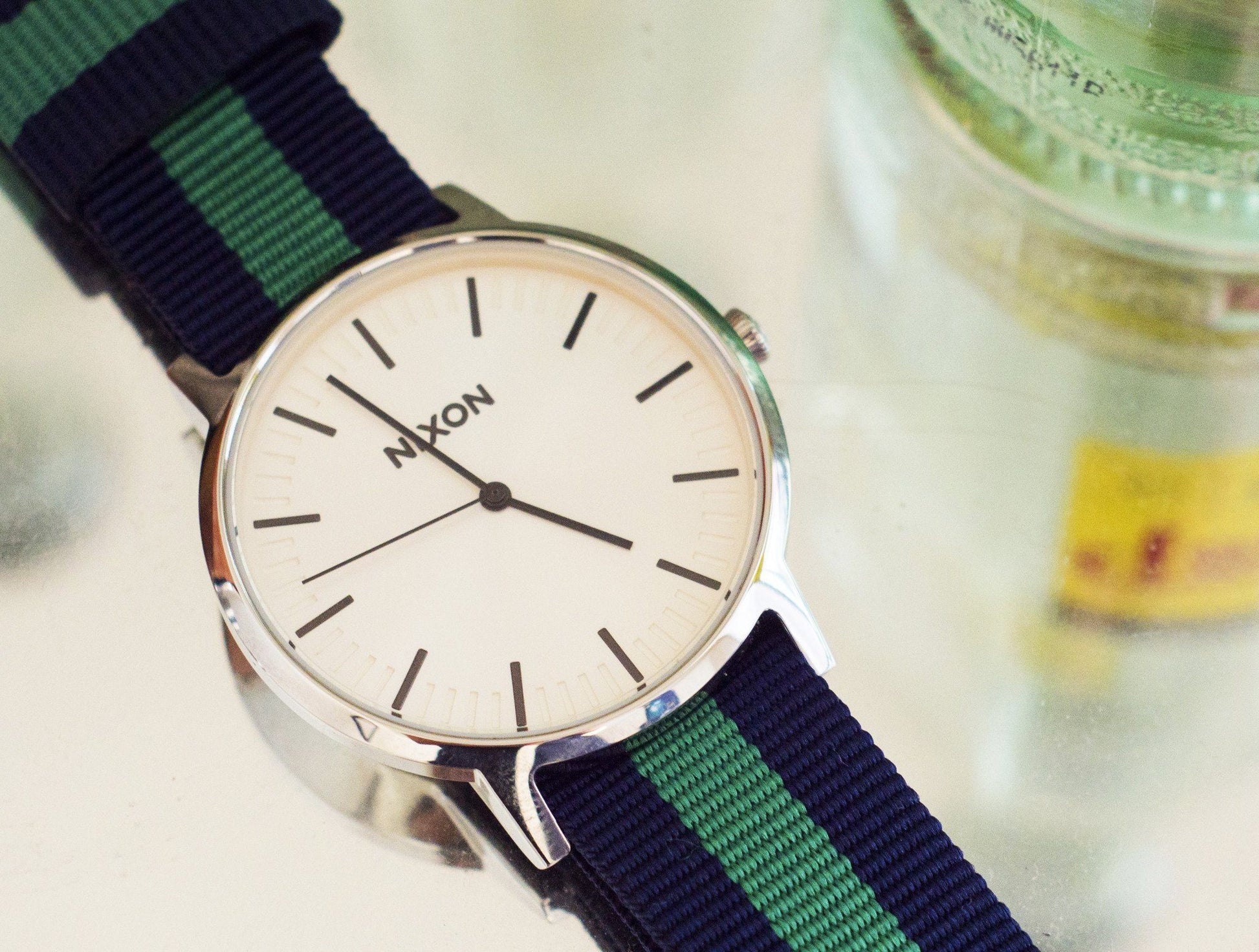 Navy & Shamrock | Nylon NATO Style - Barton Watch Bands