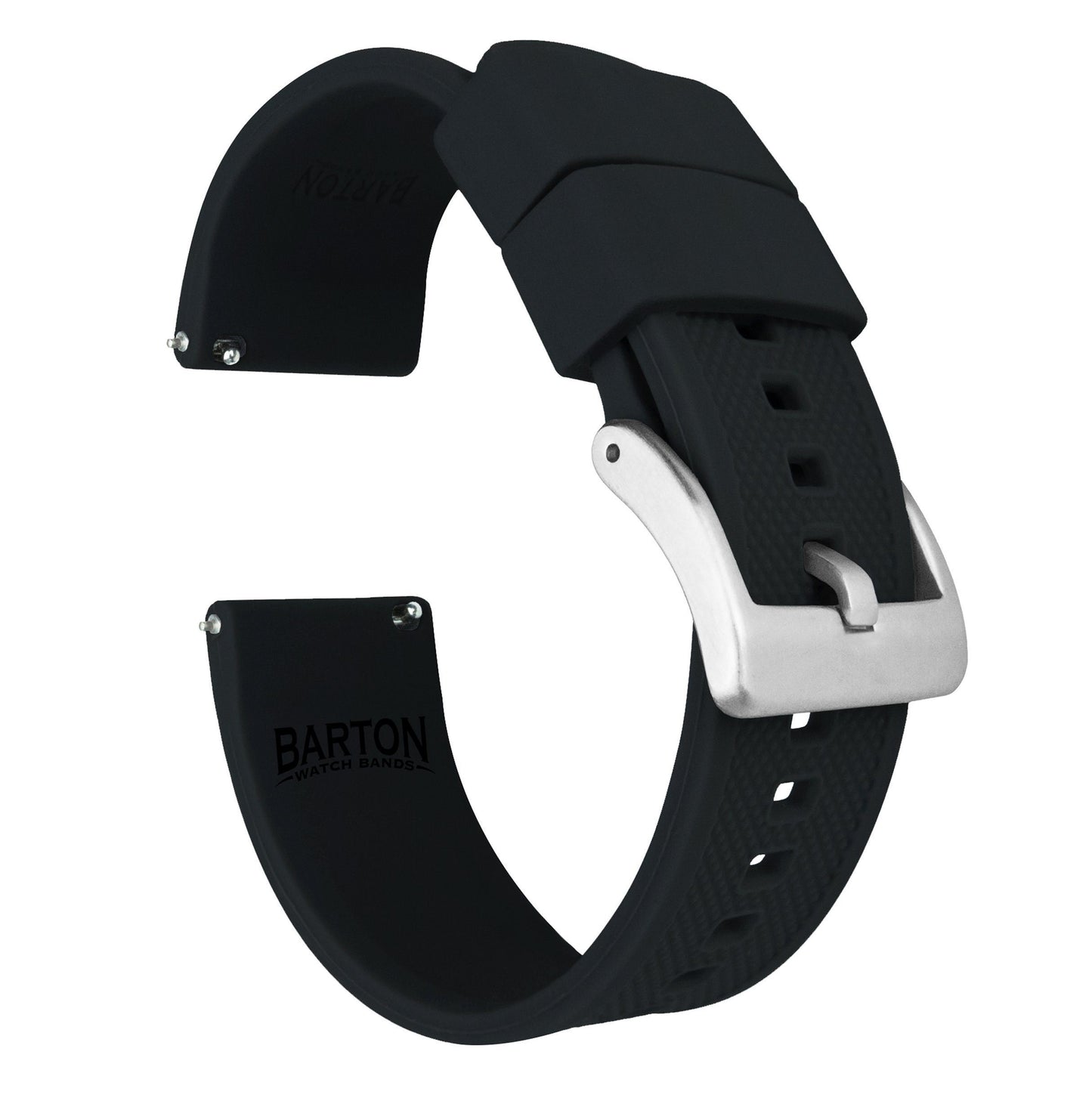 Pebble Smart Watches | Elite Silicone | Black - Barton Watch Bands