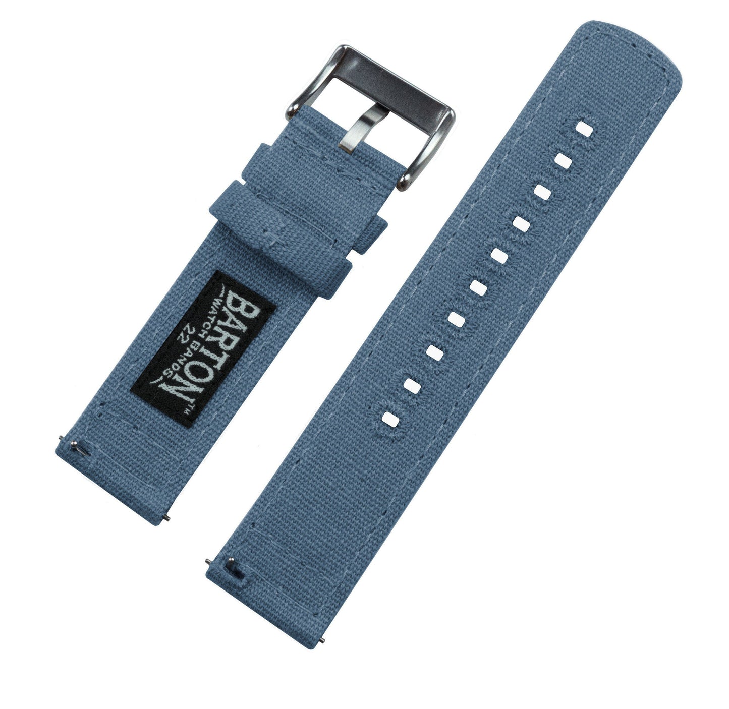 Pebble Smart Watches  | Nantucket Blue Canvas - Barton Watch Bands