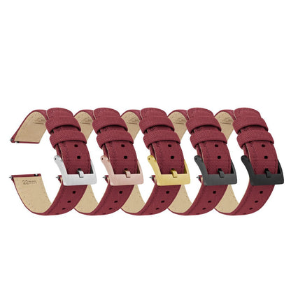 Raspberry Red | Sailcloth Quick Release - Barton Watch Bands