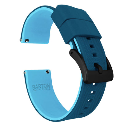 Samsung Galaxy Watch Active 2 | Elite Silicone | Flatwater Blue - Barton Watch Bands