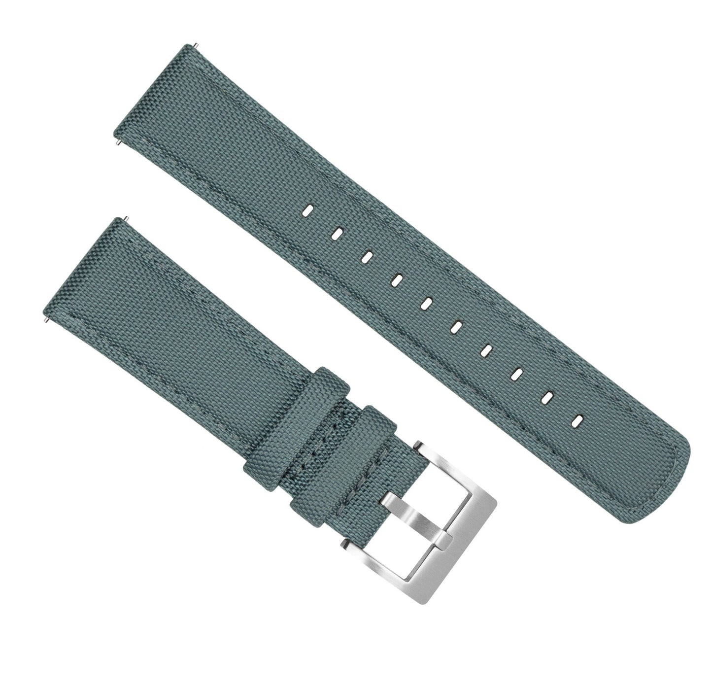 Samsung Galaxy Watch Active 2 | Sailcloth Quick Release | Slate Grey - Barton Watch Bands