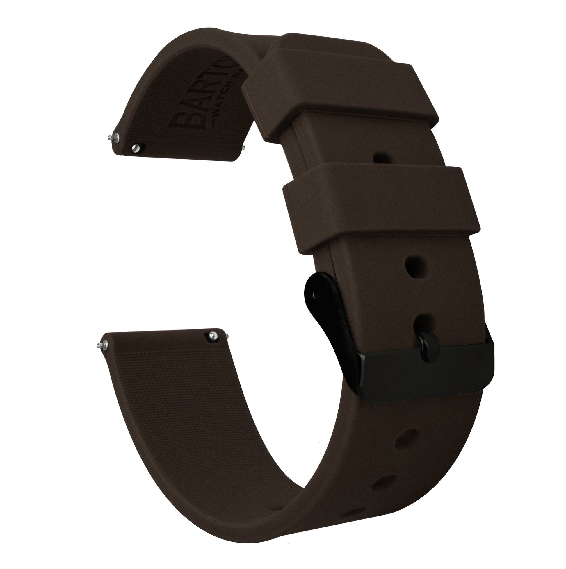Samsung Galaxy Watch Active 2 | Silicone | Chocolate Brown - Barton Watch Bands