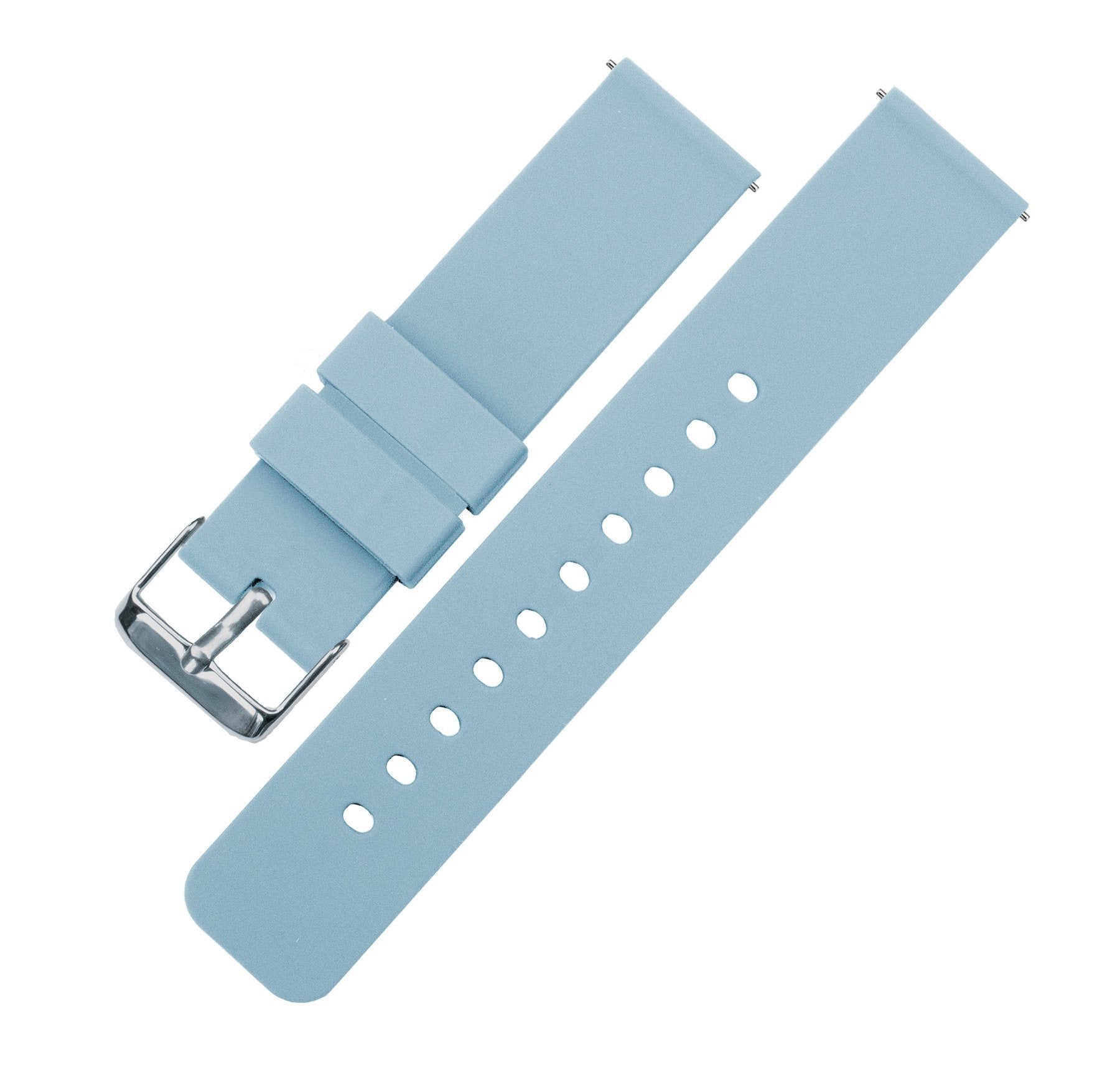 Samsung Galaxy Watch Active 2  | Silicone | Soft Blue - Barton Watch Bands