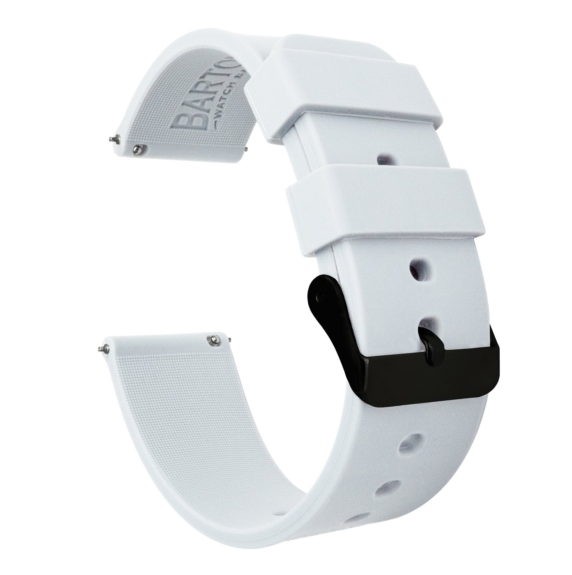 Samsung Galaxy Watch Active 2  | Silicone | White - Barton Watch Bands
