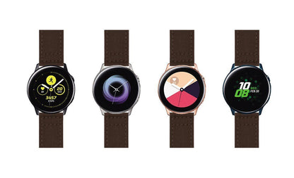 Samsung Galaxy Watch Active | Chocolate Brown Canvas - Barton Watch Bands