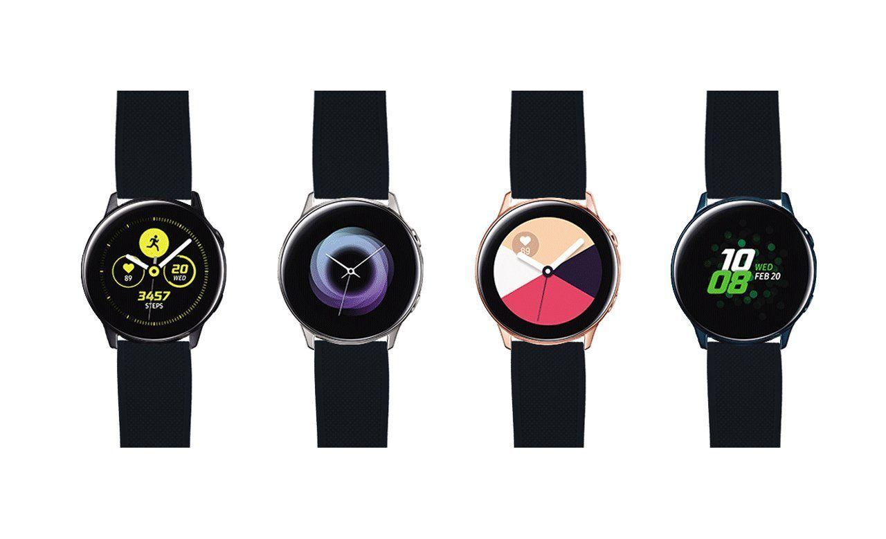 Samsung Galaxy Watch Active | Elite Silicone | Black - Barton Watch Bands
