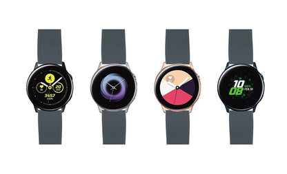 Samsung Galaxy Watch Active | Elite Silicone | Smoke Grey Top / Black Bottom - Barton Watch Bands