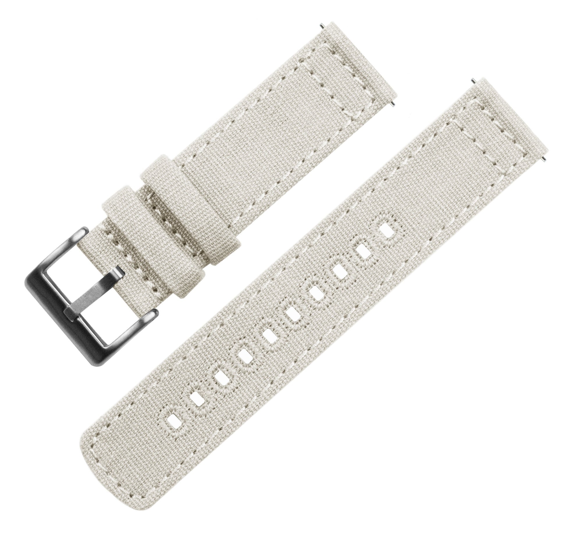Samsung Galaxy Watch Active | Linen White Canvas - Barton Watch Bands