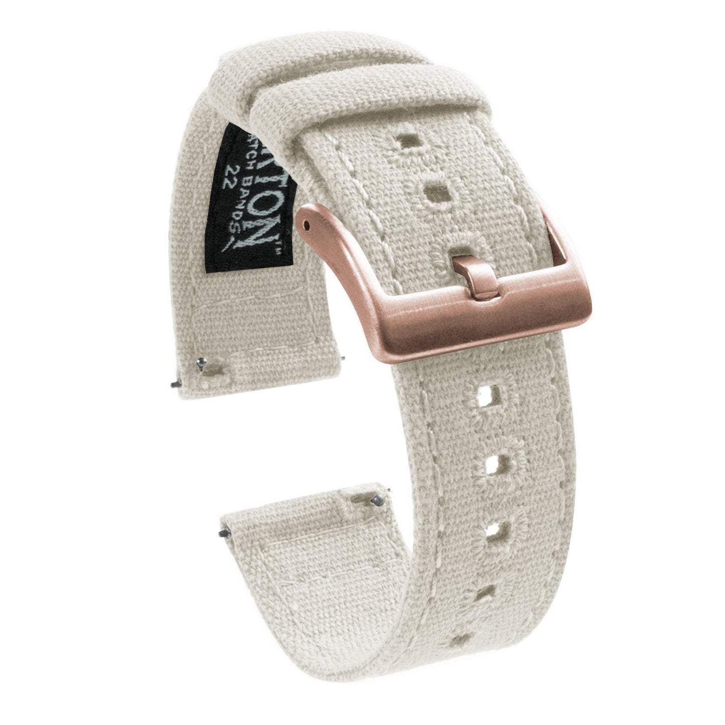 Samsung Galaxy Watch Active | Linen White Canvas - Barton Watch Bands