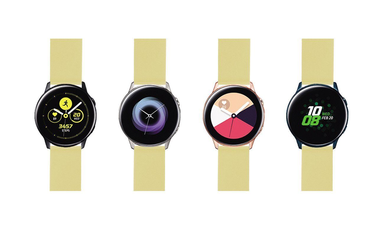 Samsung Galaxy Watch Active  | Silicone | Happy Yellow - Barton Watch Bands