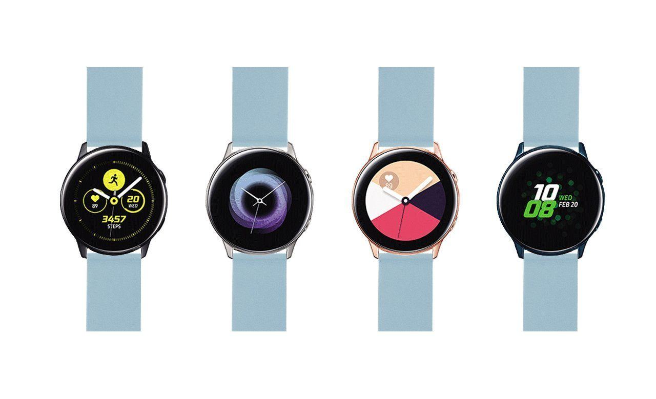 Samsung Galaxy Watch Active  | Silicone | Soft Blue - Barton Watch Bands